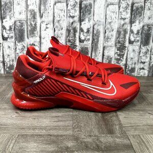 Nike Force Zoom Trout 8 Men size 12 DJ6522-616 Red Mike Trout Turf Baseball Shoe